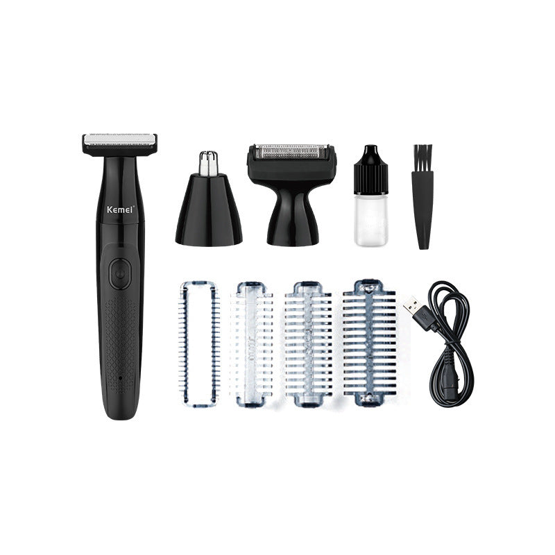 Kemei KM-114 3-in-1 Electric Shaver Waterproof Rechargeable Shaving