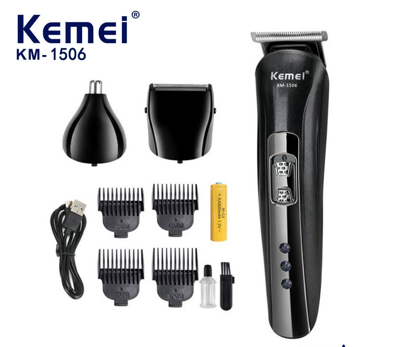 Kemei KM-1506 3-in-1 Electric Clipper Professional Home Shaving Nose