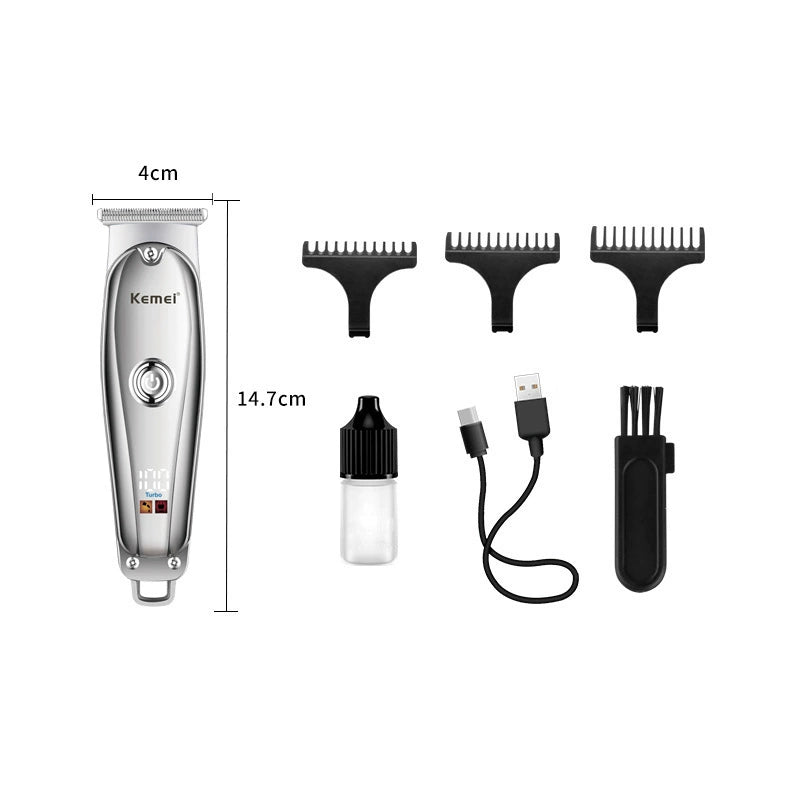KM-637 hair salon special push clipper digital display electric clipper hair clipper